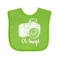 thumbnail image 1 of Inktastic Camera Oh Snap Boys or Girls Baby Bib, 1 of 4