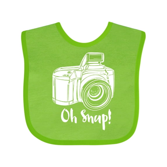Inktastic Camera Oh Snap Boys or Girls Baby Bib