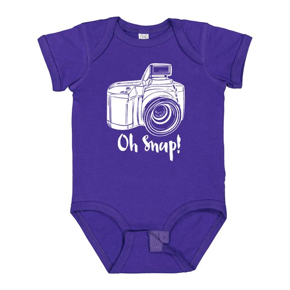 Inktastic Camera Oh Snap Boys or Girls Baby Bodysuit