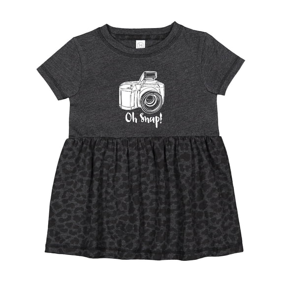 Inktastic Camera Oh Snap Girls Baby Dress