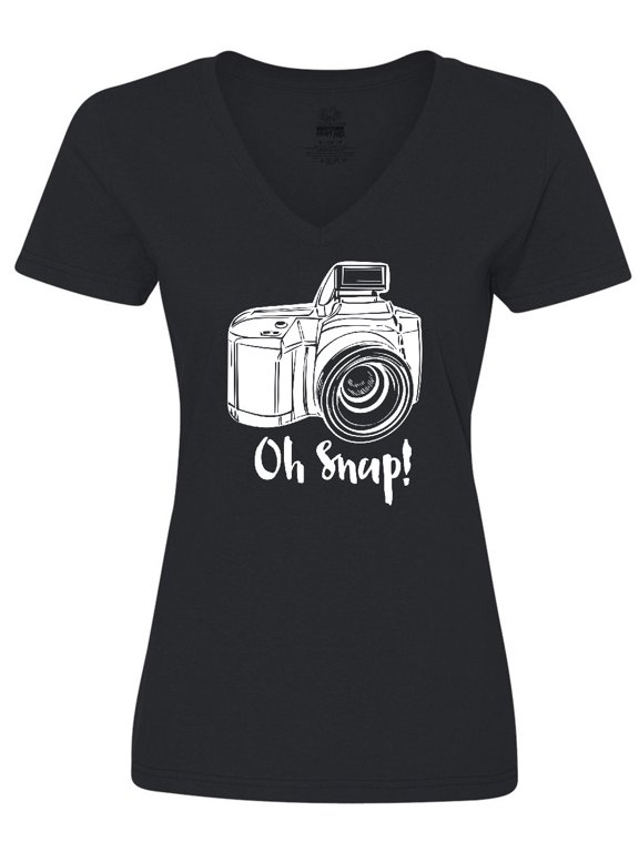 Camera Oh Snap Women's V-Neck T-Shirt