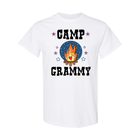 Inktastic Camp Grammy with Campfire and Stars T-Shirt