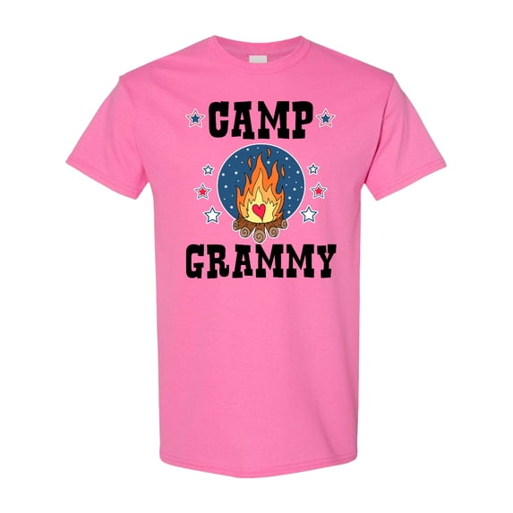 Inktastic Camp Grammy with Campfire and Stars T-Shirt