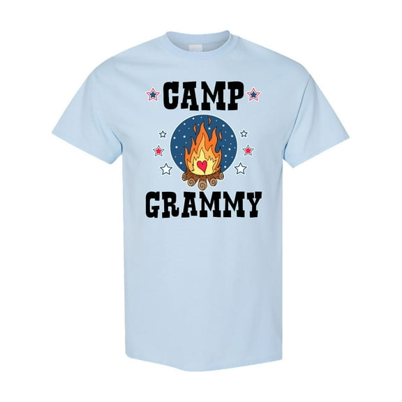 Inktastic Camp Grammy with Campfire and Stars T-Shirt