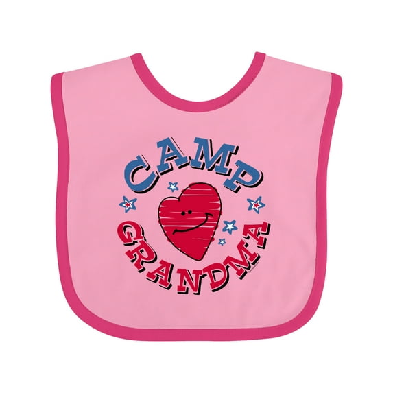 Inktastic Camp Grandma Boys or Girls Baby Bib