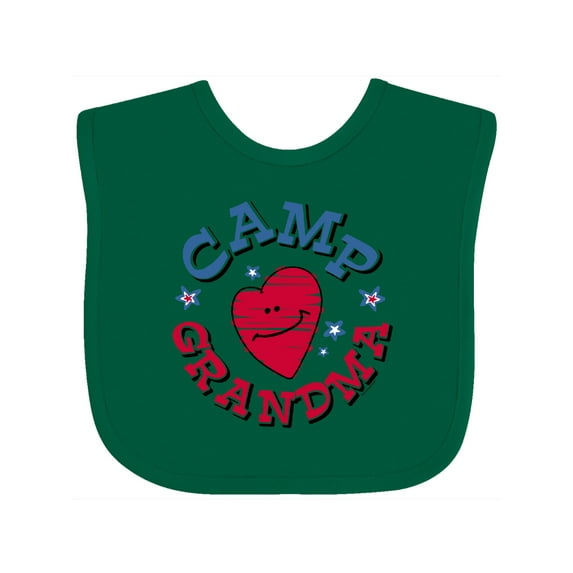Inktastic Camp Grandma Boys or Girls Baby Bib