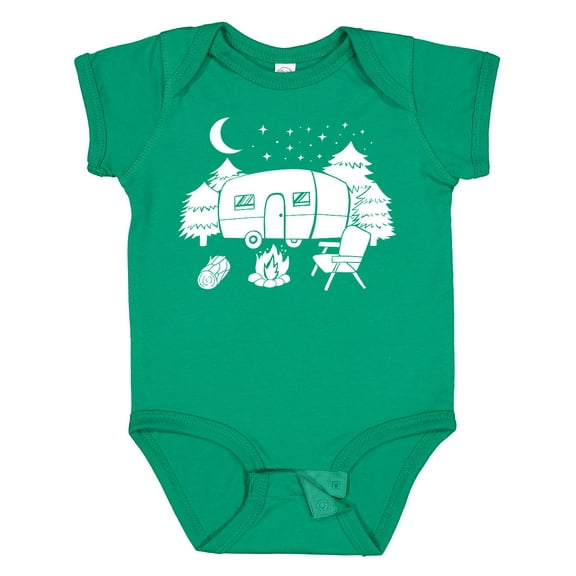 Inktastic Camper In A Star Filled Night Boys or Girls Baby Bodysuit
