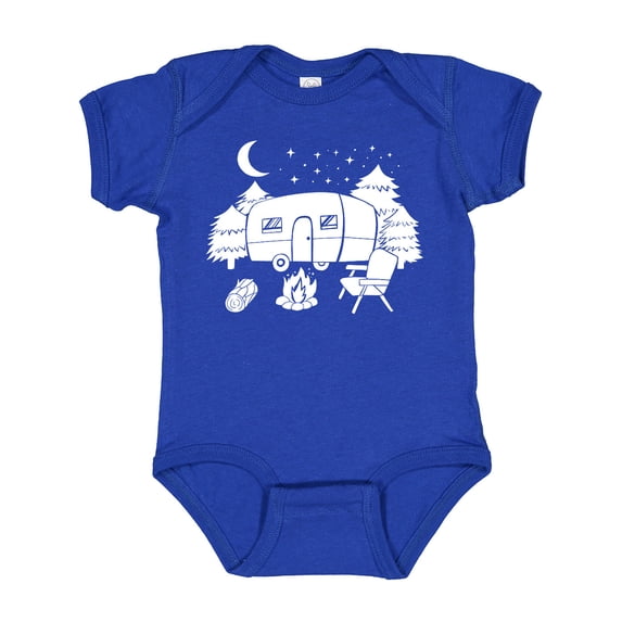 Inktastic Camper In A Star Filled Night Boys or Girls Baby Bodysuit