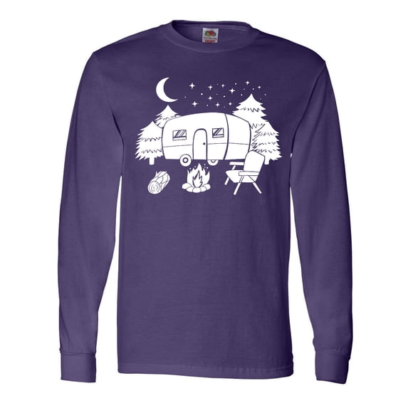 Inktastic Camper In A Star Filled Night Long Sleeve T-Shirt