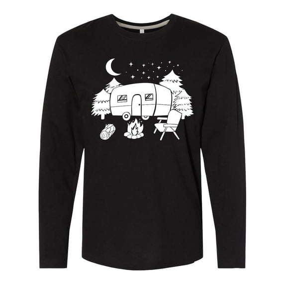 Inktastic Camper In A Star Filled Night Long Sleeve T-Shirt