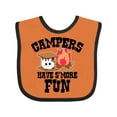 thumbnail image 1 of Inktastic Campers Have Smore Fun Boys or Girls Baby Bib, 1 of 4