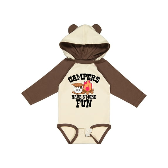Inktastic Campers Have Smore Fun Boys or Girls Long Sleeve Baby Bodysuit