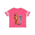 thumbnail image 1 of Inktastic Camping Bros Bigfoot and Alien Boys or Girls Toddler T-Shirt, 1 of 5