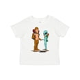 thumbnail image 1 of Inktastic Camping Bros Bigfoot and Alien Boys or Girls Toddler T-Shirt, 1 of 5