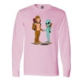 thumbnail image 1 of Inktastic Camping Bros Bigfoot and Alien Long Sleeve T-Shirt, 1 of 5