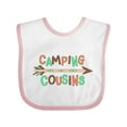 thumbnail image 1 of Inktastic Camping Cousins- Arrow Boys or Girls Baby Bib, 1 of 4
