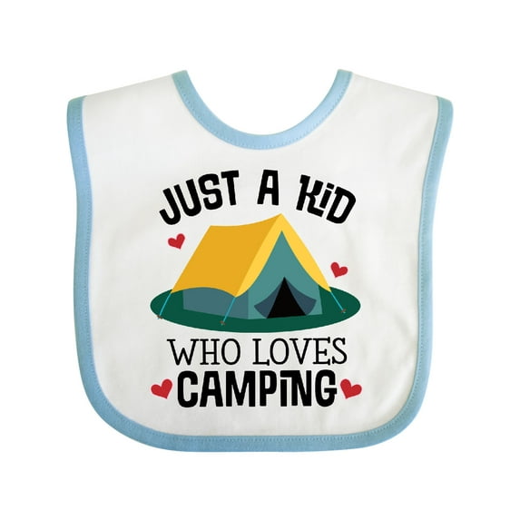 Inktastic Camping Cute Summer Camp Boys or Girls Baby Bib