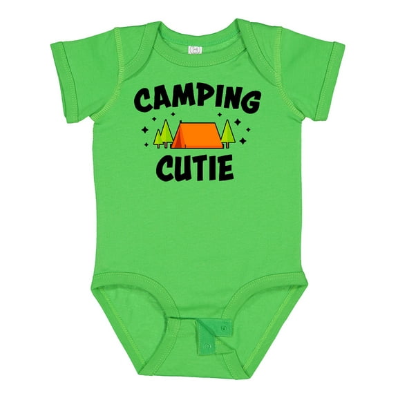 Inktastic Camping Cutie Boys or Girls Baby Bodysuit