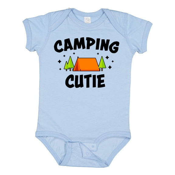 Inktastic Camping Cutie Boys or Girls Baby Bodysuit