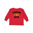 thumbnail image 1 of Inktastic Camping Cutie Boys or Girls Long Sleeve Toddler T-Shirt, 1 of 5