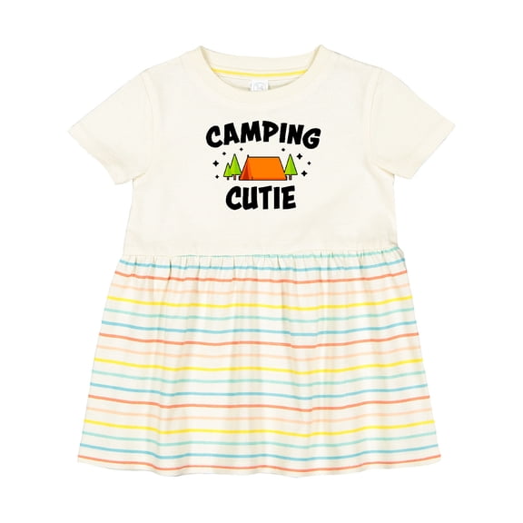 Inktastic Camping Cutie Girls Baby Dress