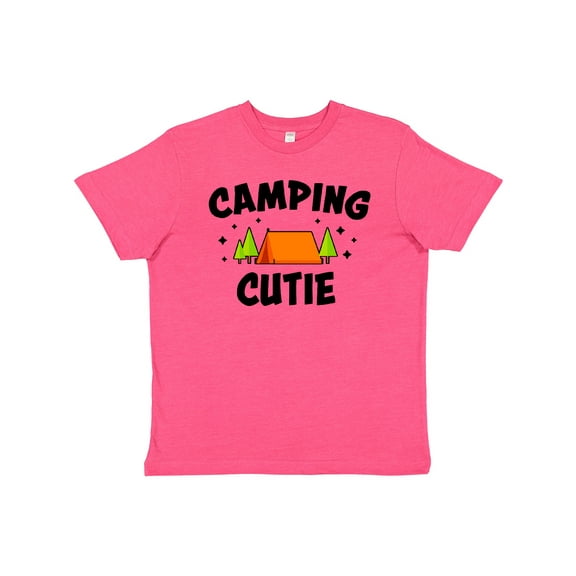 Inktastic Camping Cutie Youth T-Shirt