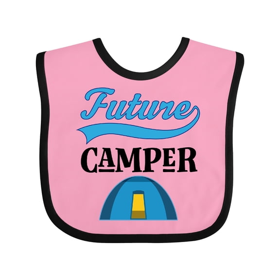 Inktastic Camping Future Camper Boys or Girls Baby Bib