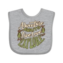 Inktastic Camping Hiking Trekking Adventure Boys or Girls Baby Bib