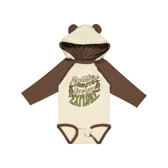 Inktastic Camping Hiking Trekking Adventure Boys or Girls Long Sleeve Baby Bodysuit