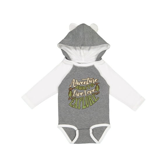 Inktastic Camping Hiking Trekking Adventure Boys or Girls Long Sleeve Baby Bodysuit
