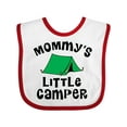 thumbnail image 1 of Inktastic Camping Mommy Little Camper Boys or Girls Baby Bib, 1 of 4