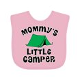thumbnail image 1 of Inktastic Camping Mommy Little Camper Boys or Girls Baby Bib, 1 of 4