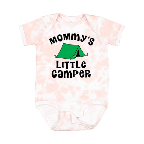 Inktastic Camping Mommy Little Camper Boys or Girls Baby Bodysuit
