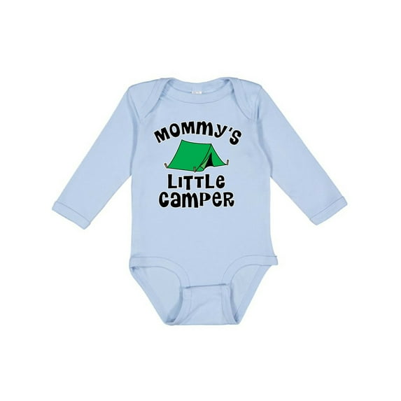 Inktastic Camping Mommy Little Camper Boys or Girls Long Sleeve Baby Bodysuit