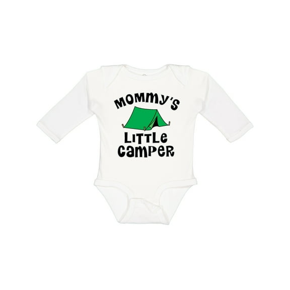 Inktastic Camping Mommy Little Camper Boys or Girls Long Sleeve Baby Bodysuit