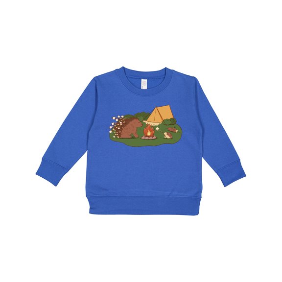 Inktastic Camping Porcupine and Hedgehog Toddler Sweatshirt