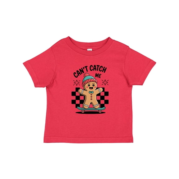 Inktastic Can't Catch Me Gingerbread Man Boys or Girls Toddler T-Shirt