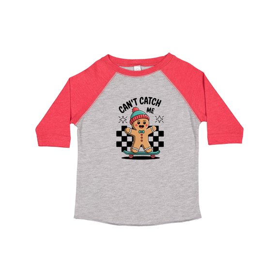 Inktastic Can't Catch Me Gingerbread Man Boys or Girls Toddler T-Shirt