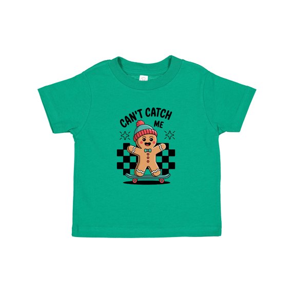 Inktastic Can't Catch Me Gingerbread Man Boys or Girls Toddler T-Shirt