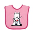 thumbnail image 1 of Inktastic Canada Day Westie Boys or Girls Baby Bib, 1 of 4