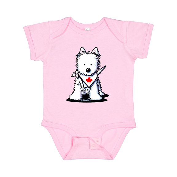 Inktastic Canada Day Westie Boys or Girls Baby Bodysuit
