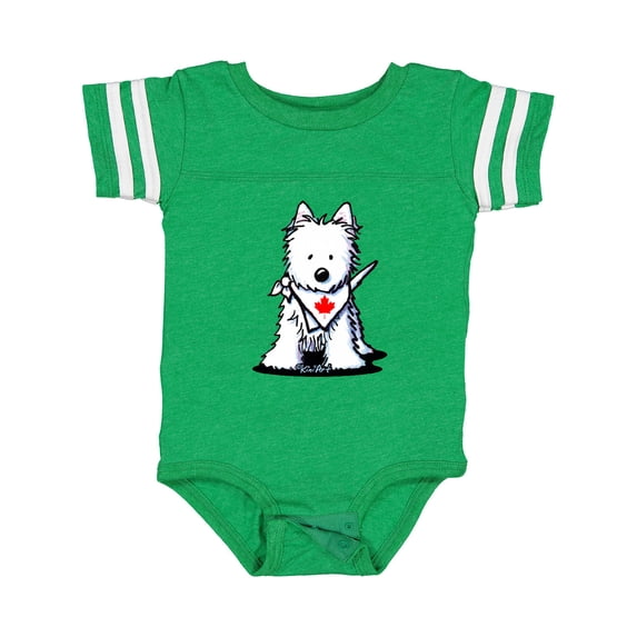 Inktastic Canada Day Westie Boys or Girls Baby Bodysuit