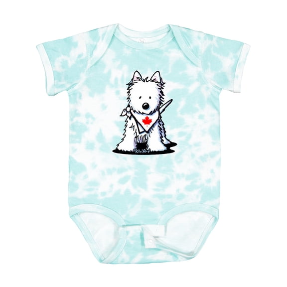 Inktastic Canada Day Westie Boys or Girls Baby Bodysuit