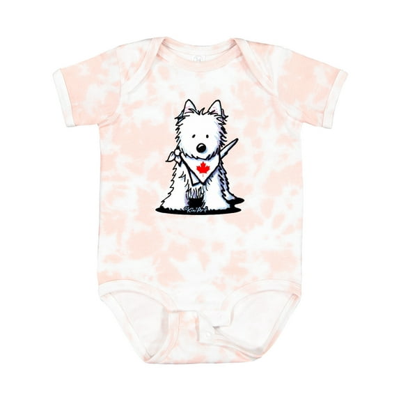 Inktastic Canada Day Westie Boys or Girls Baby Bodysuit