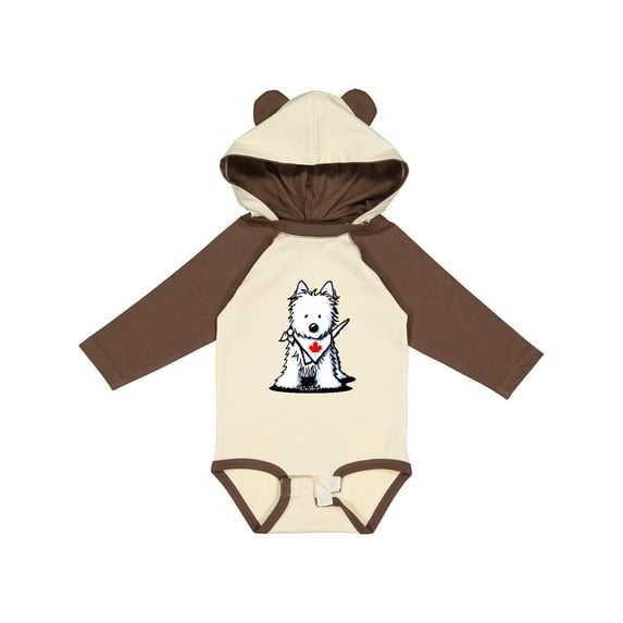 Inktastic Canada Day Westie Boys or Girls Long Sleeve Baby Bodysuit
