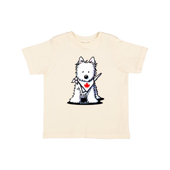Inktastic Canada Day Westie Boys or Girls Toddler T-Shirt