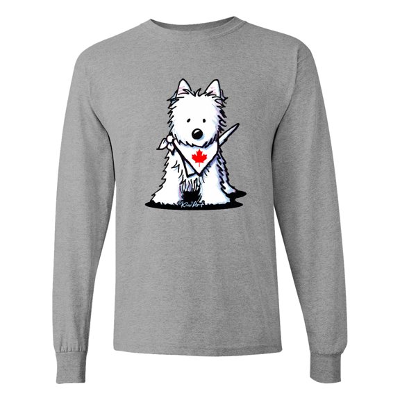 Inktastic Canada Day Westie Long Sleeve T-Shirt