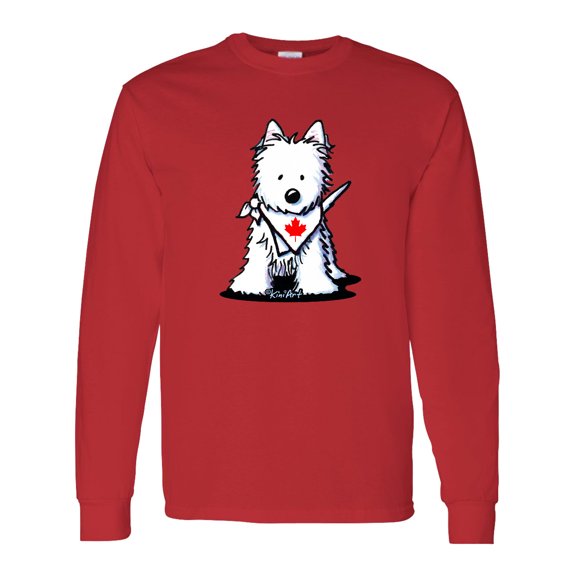 Inktastic Canada Day Westie Long Sleeve T-Shirt