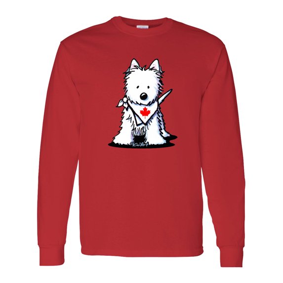 Inktastic Canada Day Westie Long Sleeve T-Shirt