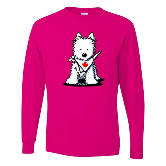 Inktastic Canada Day Westie Long Sleeve T-Shirt